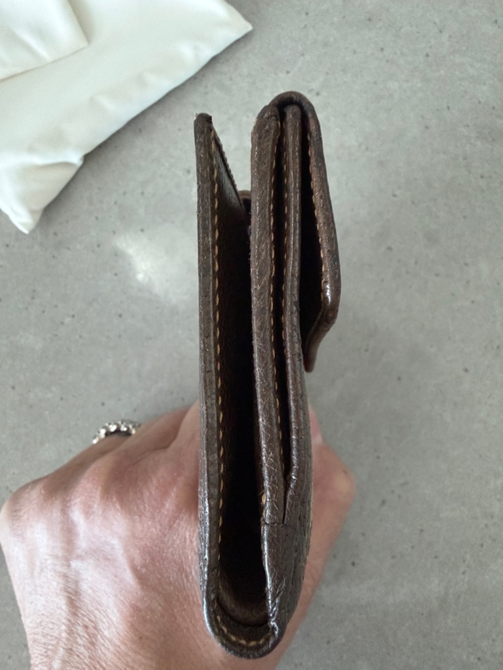 EUC Gucci Brown GG Canvas Bifold Wallet with Web Stripe - Picture 7 of 8